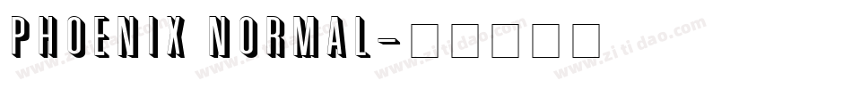Phoenix Normal字体转换